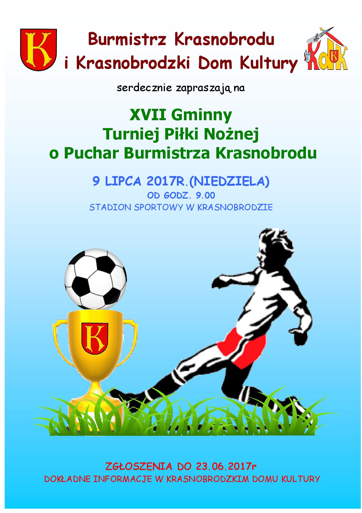 Plakat Turniej piłki nożnej